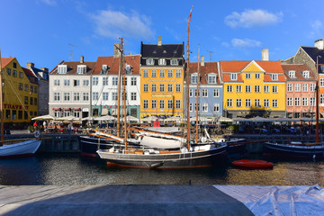 Obraz premium Nyhavn (New Harbor)in Copenhagen, Denmark