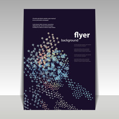 Flyer or Cover Design with Abstract Pattern