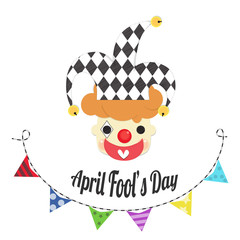 april fools day with joker head