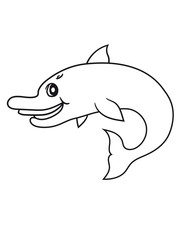 Little delfin cute cute naughty comic cartoon grin smile funny © Style-o-Mat-Design