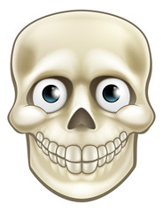 Cartoon Halloween Skull Skeleton Character
