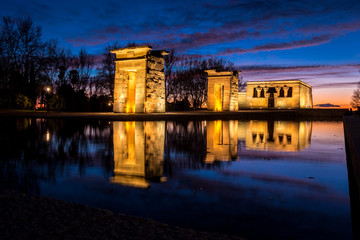Obraz premium Hora azul en Debod