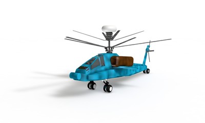 Helicopter model for kids with contrast colors