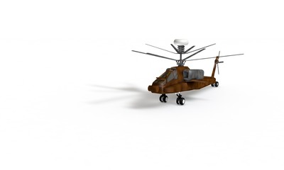 Helicopter model for kids with contrast colors