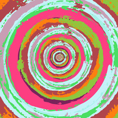 Colourful grunge spiral background 