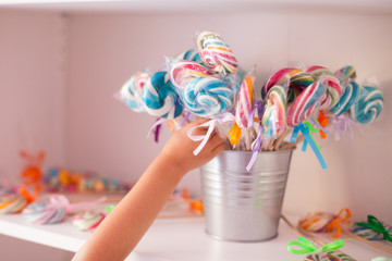 colorful lollipops