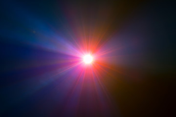 The bright ray with color linear beam