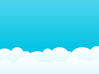 Clouds background vector illustration