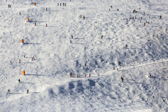 Skiers on the Slope