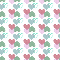 Pattern with hearts. Valentine's Day background with hearts 