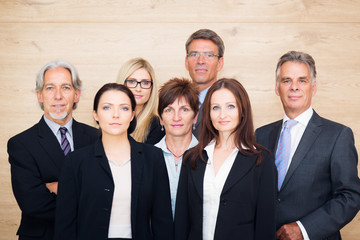 Business Team Posing For A Group Shot