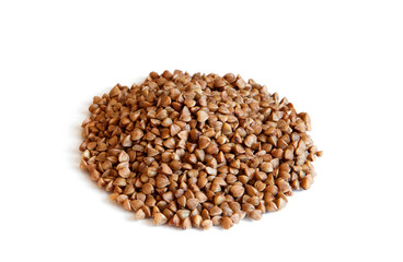 Buckwheat isolated on white background