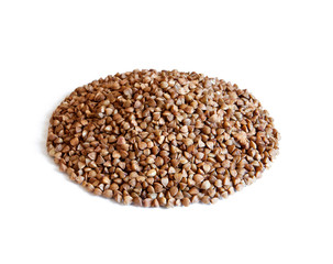 Buckwheat isolated on white background