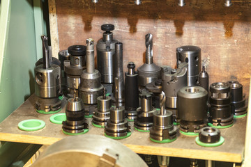 Fototapeta na wymiar Machine part - Gears, Milling machine, CNC machines, Lathe machi