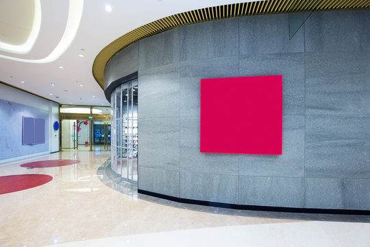 corridor in modern shopping mall