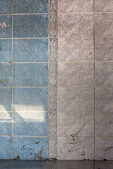abstract web banner, old cracked tile wall