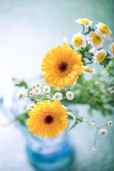 Yellow Spring Flower, vertical image
