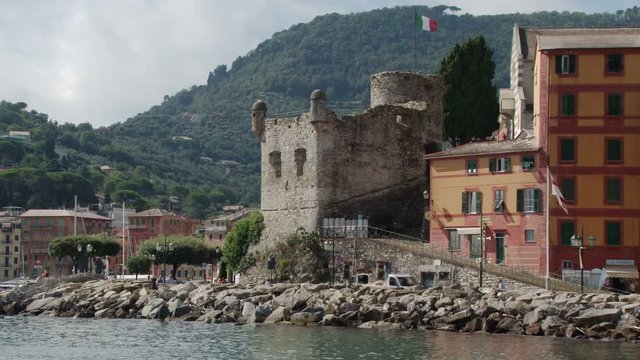 Small fortress in Santa Margherita on the Italian Riviera