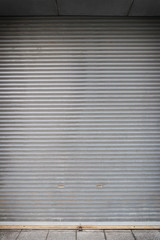 Old Steel door of Commercial Building for design background.