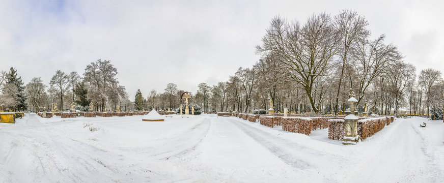 view of famous West cemetery of Munich
