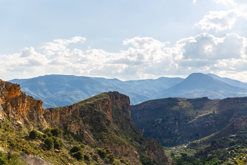 Beautiful and rugged landscape of Sierra Nevada