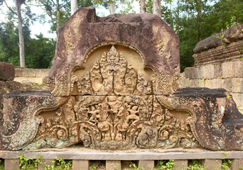 Banteay Srei -  temple dedicated to the Hindu god Shiva, located in the area of Angkor in Cambodia
