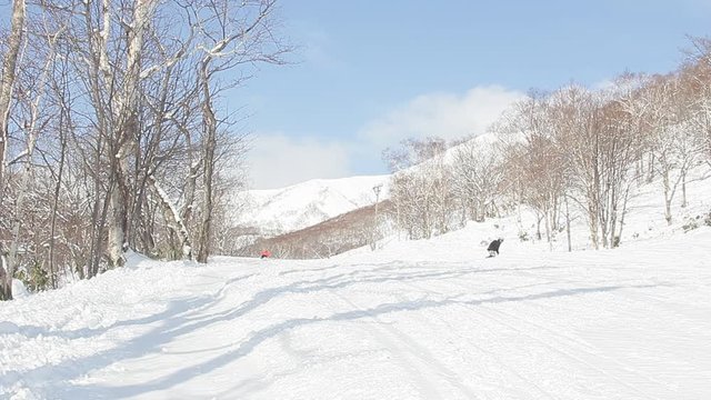 スキー場風景　北海道ニセコ