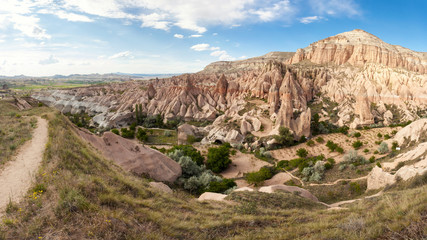 Pink and Red Valley near Goreme, Cappadocia