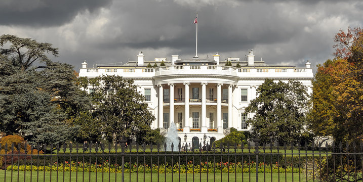 The White House, US president's residence, in Washington DC