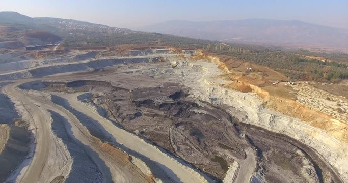 Open Aerial Coal Mining Pit , 2016