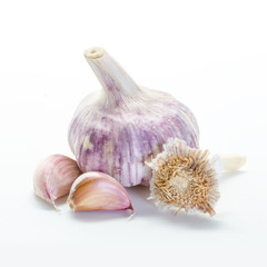 Garlic isolated on white background