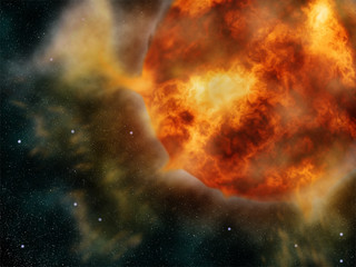 Obraz na płótnie Canvas Sun eruption