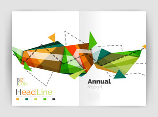 Geometric annual report business template