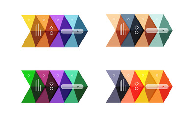 Vector colorful business infographic template or web banner layout