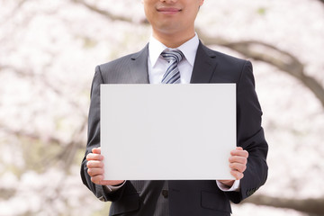 桜　ビジネスマン