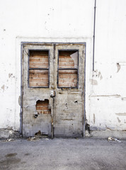 Door with black railings