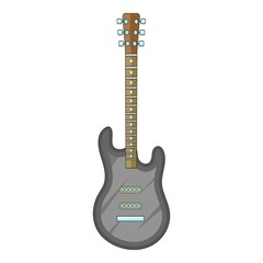 Naklejka premium Electric guitar icon, cartoon style