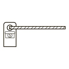 Barrier icon, outline style