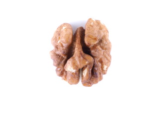 walnuts on a white background