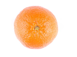 tangerine on a white background