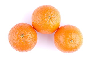 tangerine on a white background