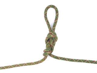 rope knot on a white background