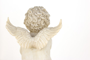 Engel hockend  Flügel– Rücken