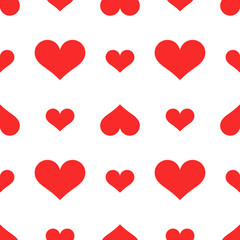 Cute hearts vector background