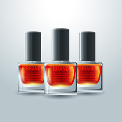 vector realistic nail. Cosmetic product, illustration for your projects