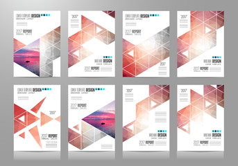 Set of Brochure templates, Flyer Designs or Depliant Covers for business