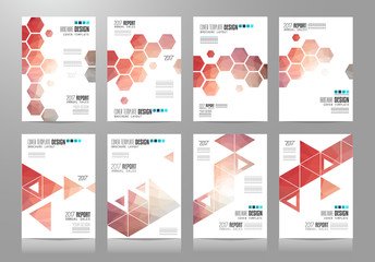 Set of Brochure templates, Flyer Designs or Depliant Covers for business