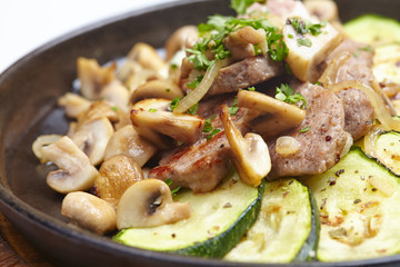 meat with vegetables