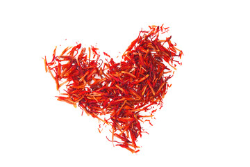 Naklejka premium Saffron spice close up.