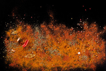 Curry spice background